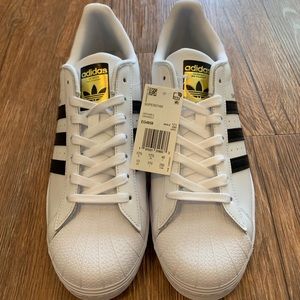 Men’s Adidas Superstar White Shoes - Size 13